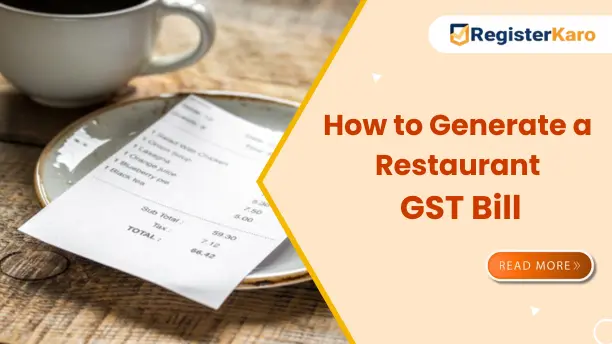How to Generate a Restaurant GST Bill