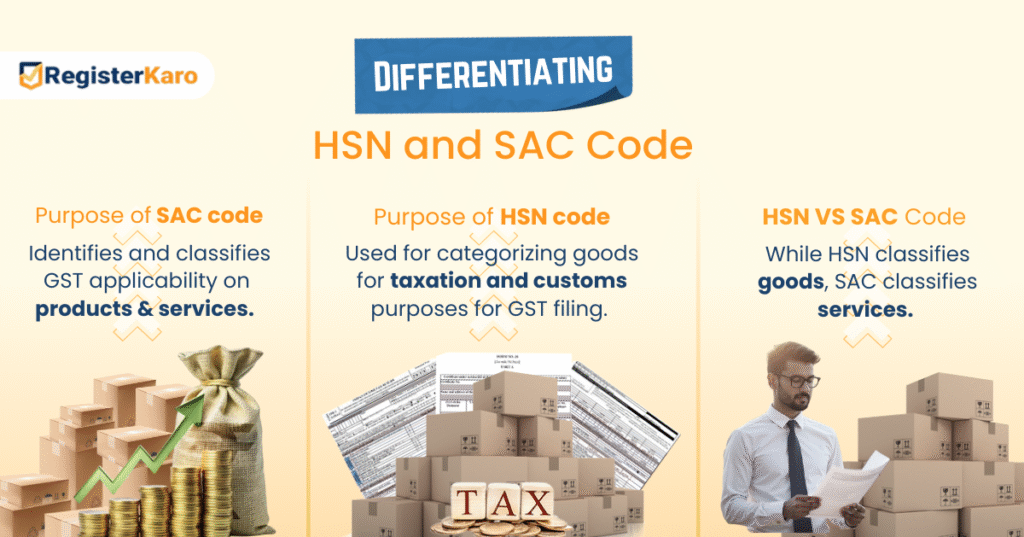 Key differences between GST and SAC code