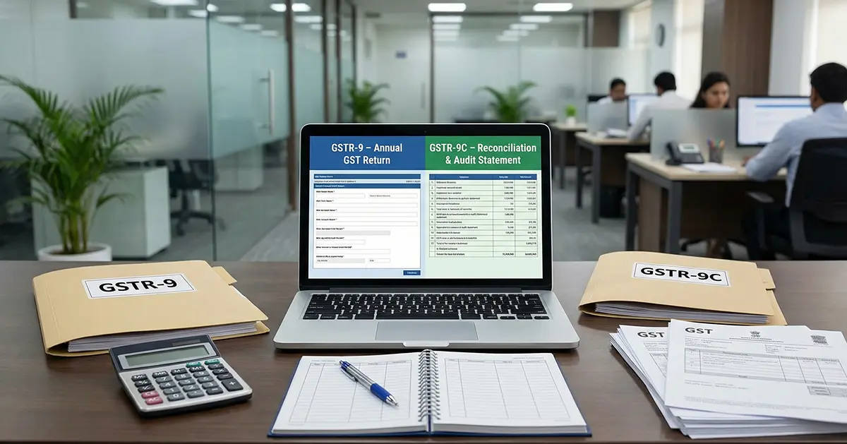 What are GSTR-9 and 9C? Difference, Turnover Limit & Due Date