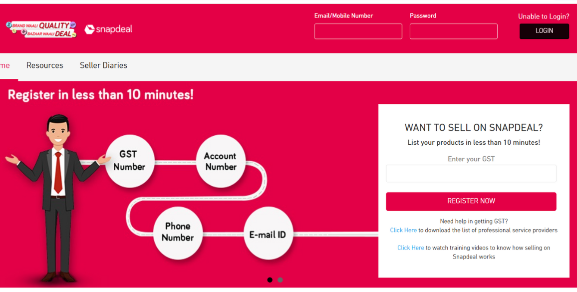 5 steps to register on snapdeal as a seller
