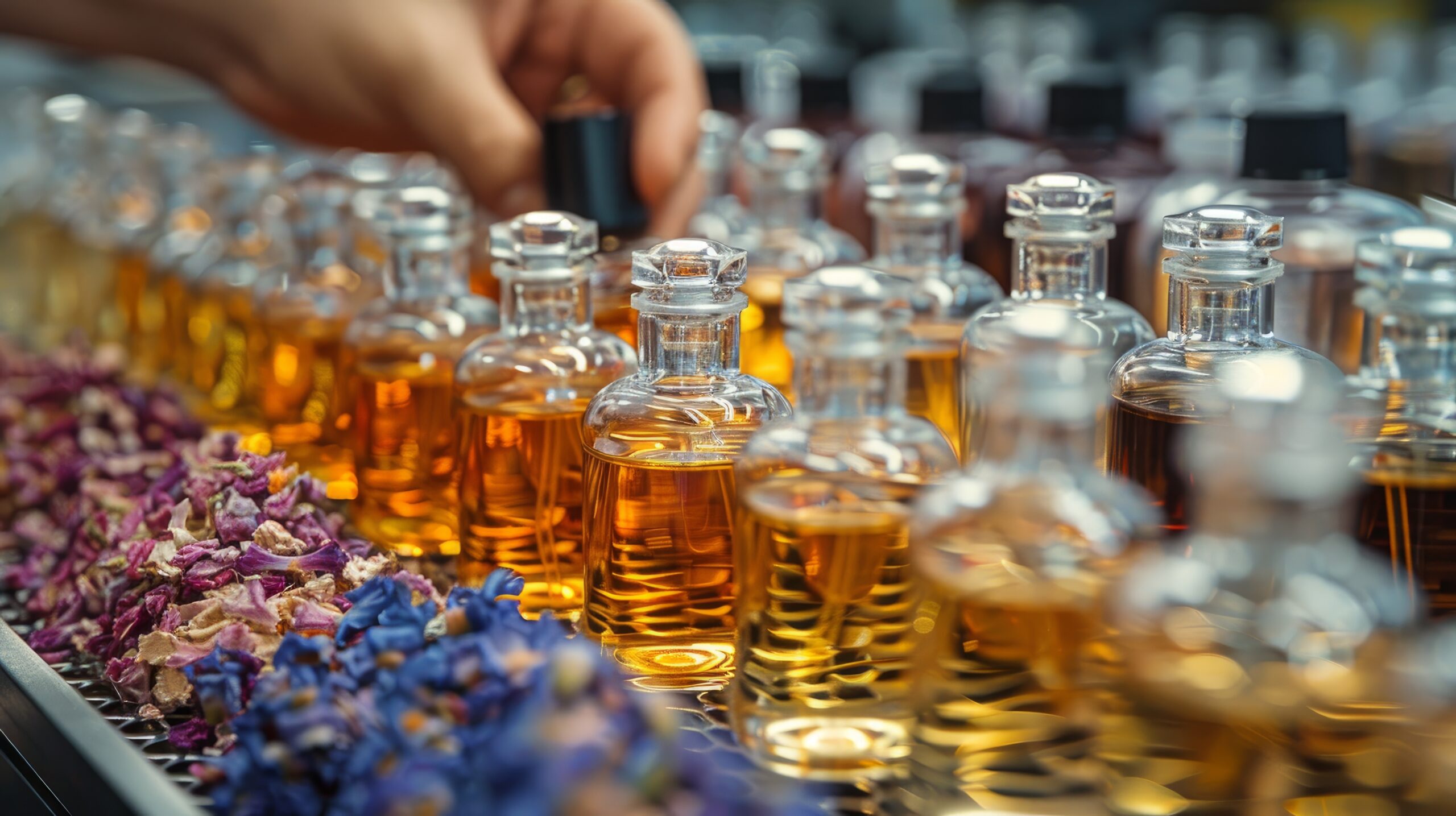 perfumer making perfume