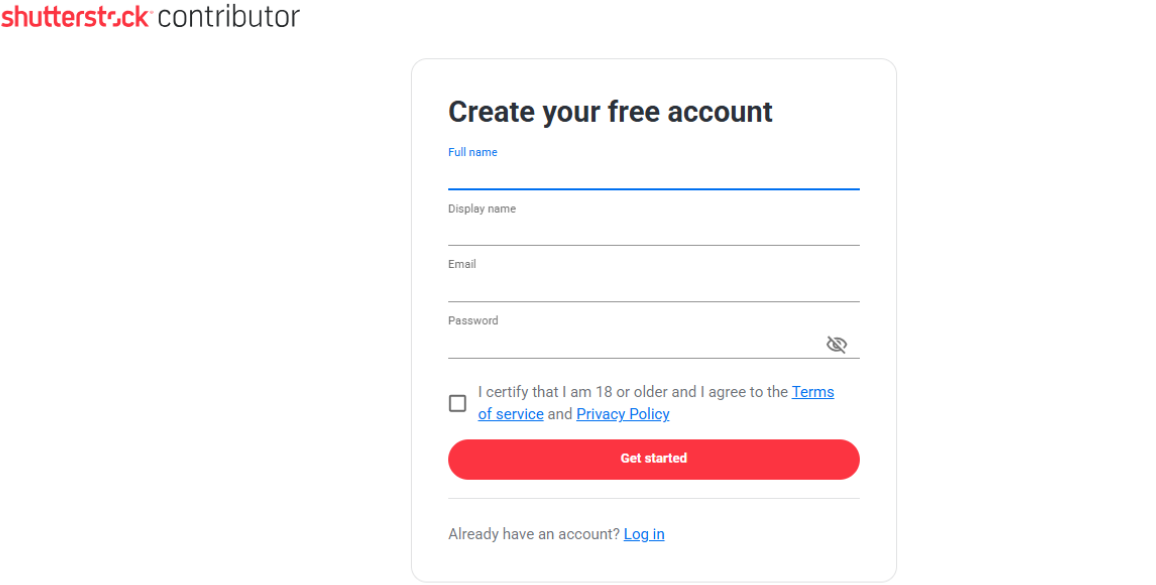 shutterstock signup