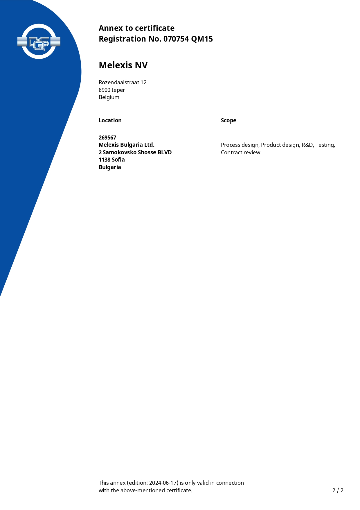 ISO 9001 Certification Sample 