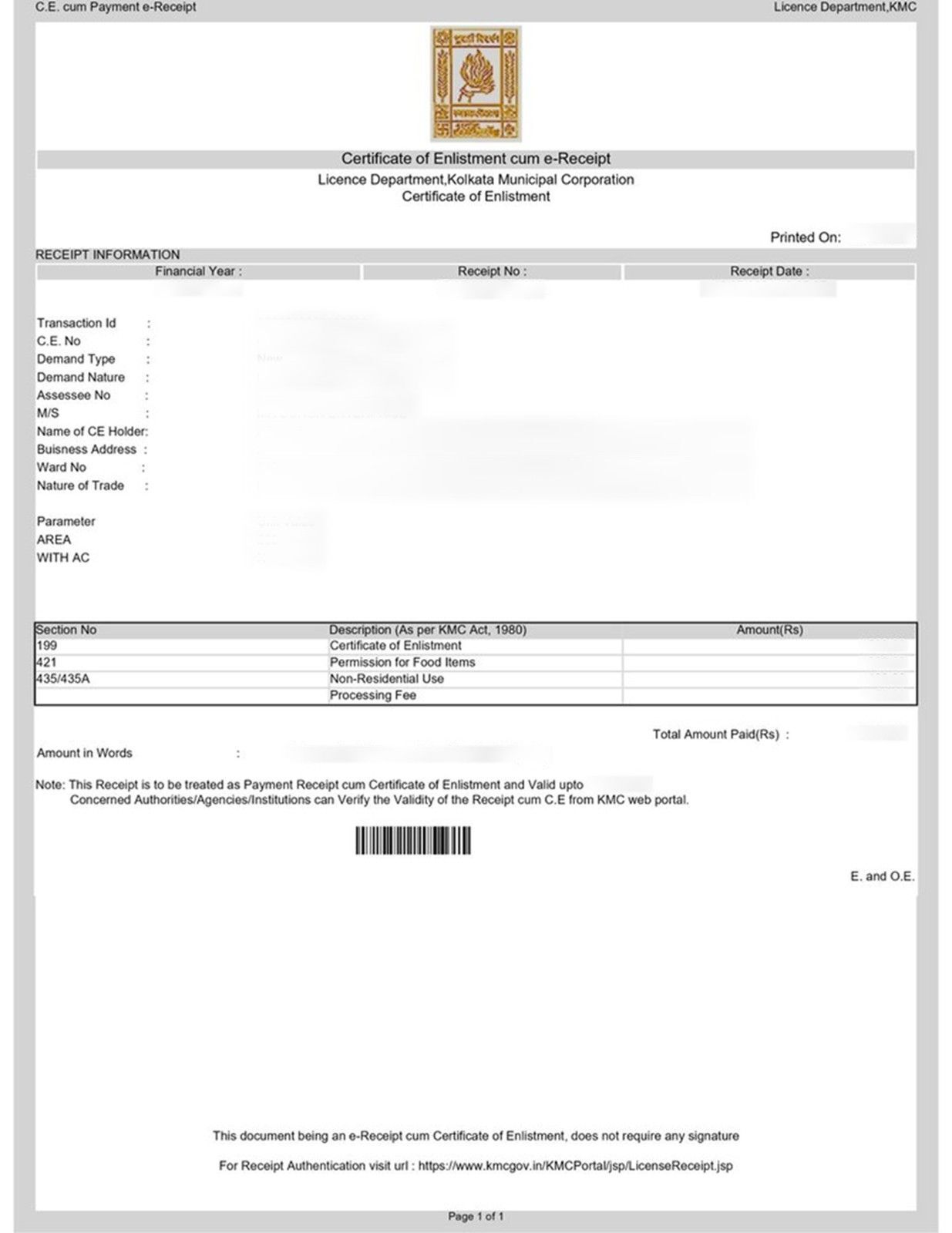 trade license in kolkata