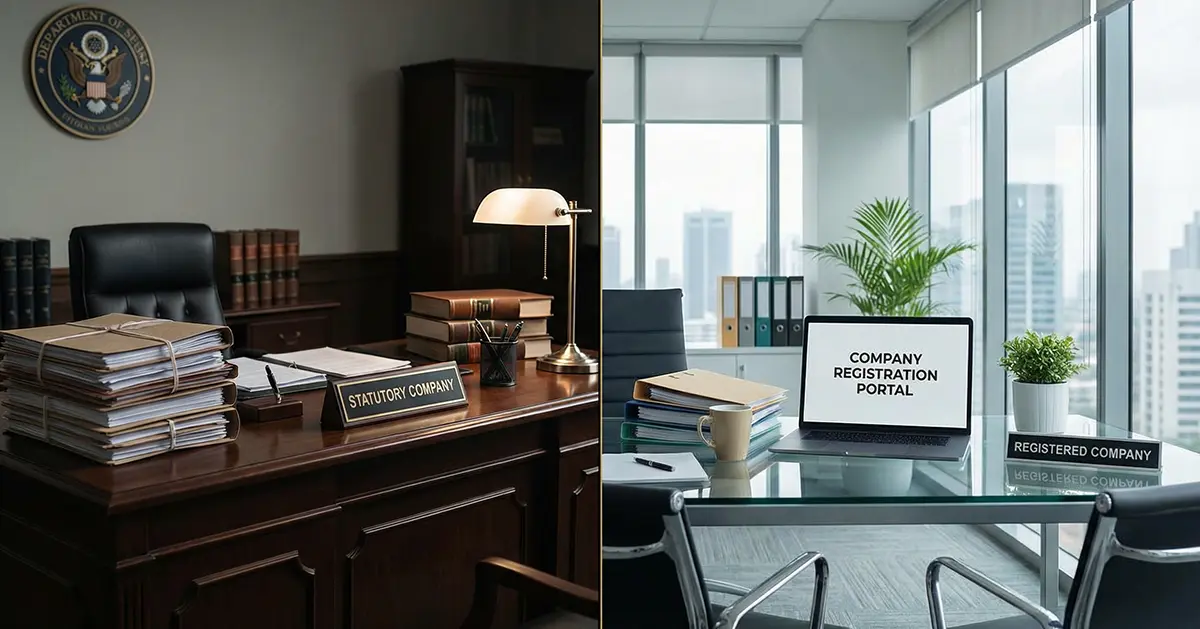 Difference Between Statutory Company & Registered Company in India Difference Between Statutory Company & Registered Company in India