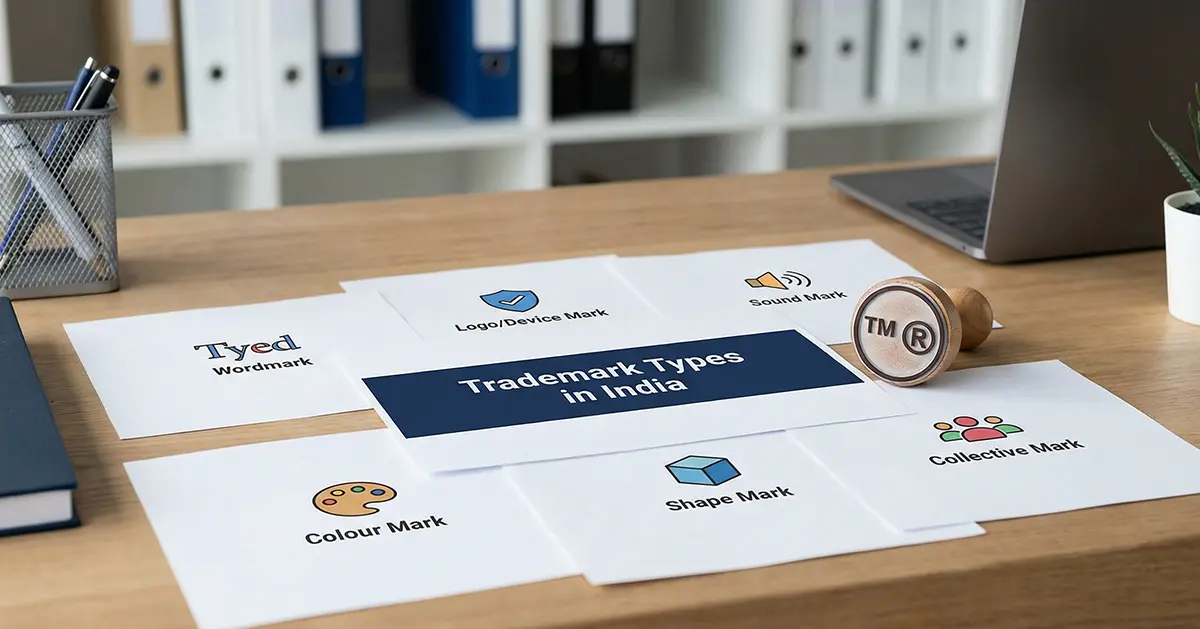 different types of trademarks in India banner different types of trademarks in India