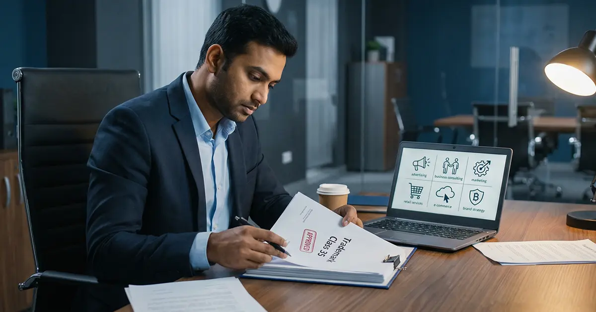 Trademark Class 35: Advertising, Business & Consulting Services