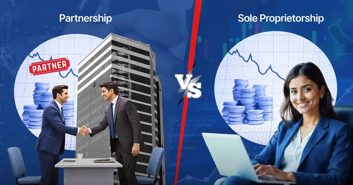 Difference Between Sole Proprietorship and Partnership in India