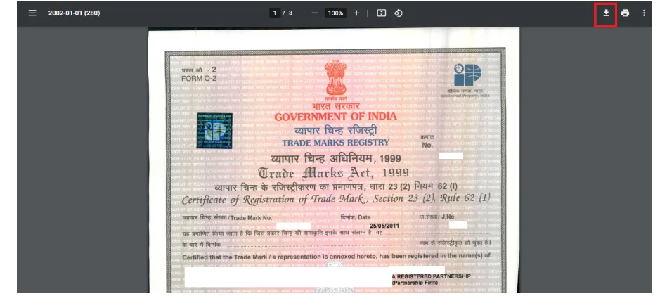 download the trademark registration certificate infographic