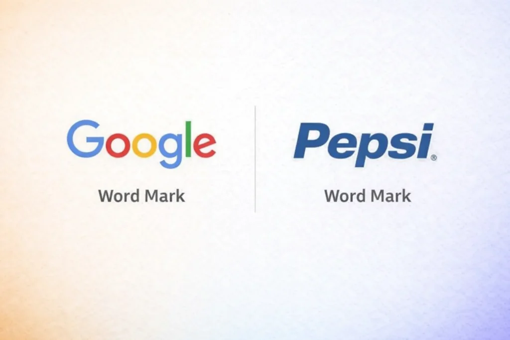 word mark examples google and pepsi