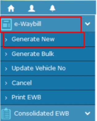 generate new eway bill