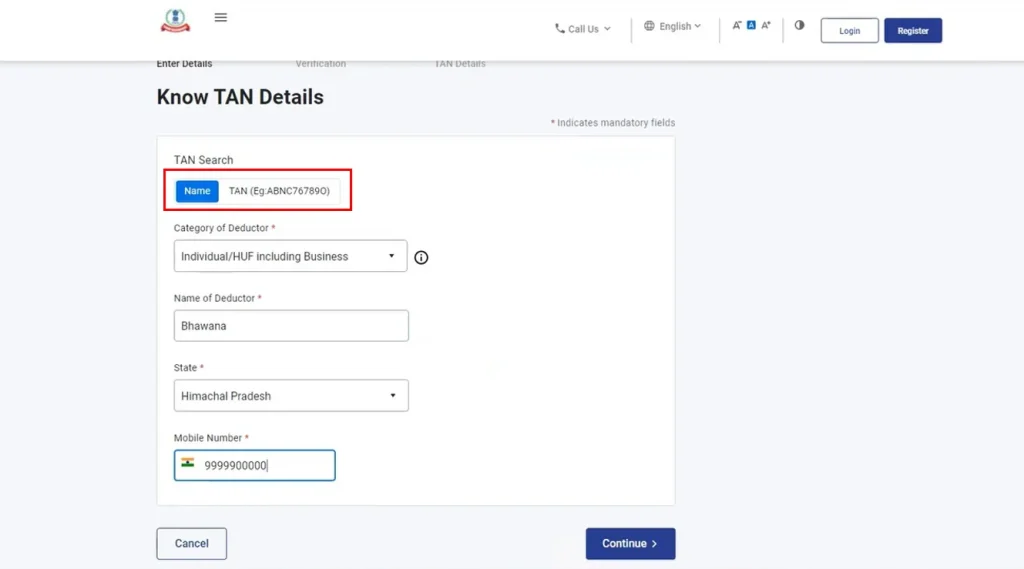 know your tan portal