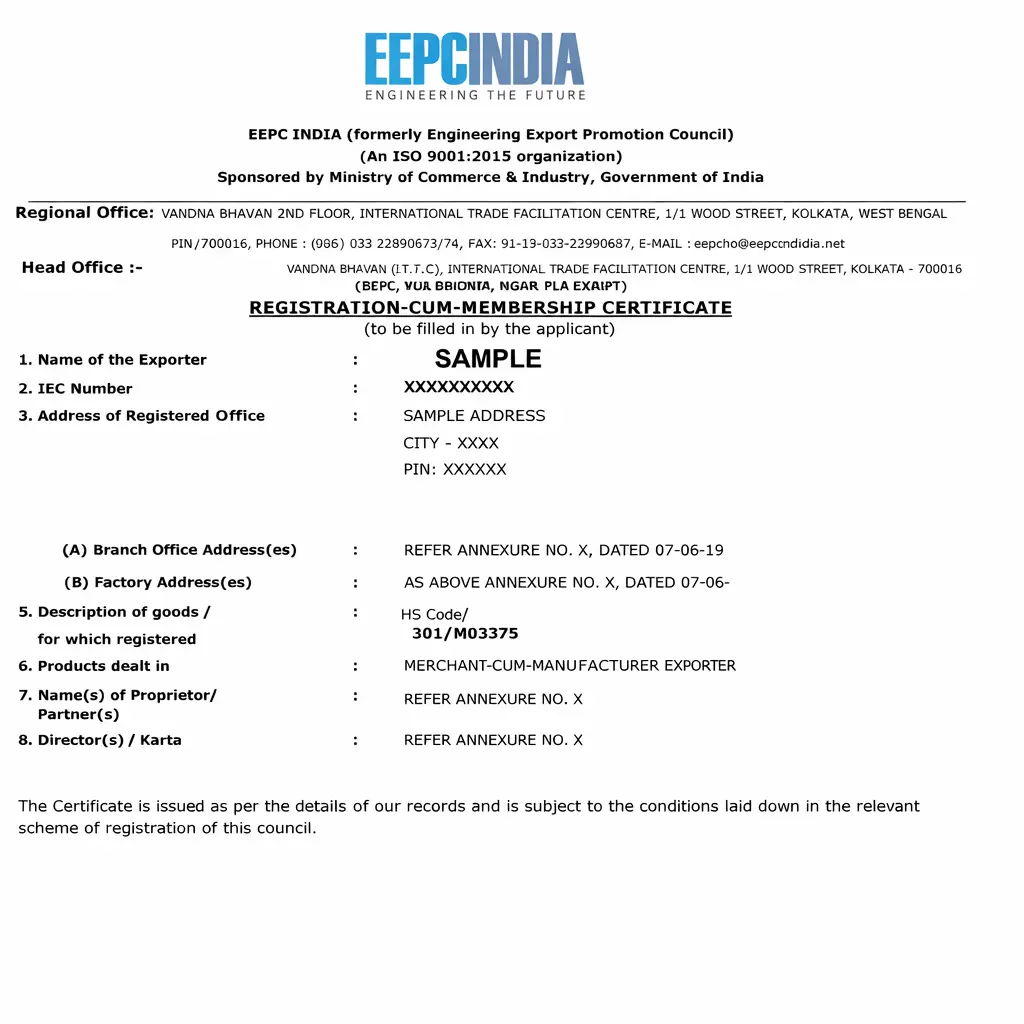 eepc certificate infographcis