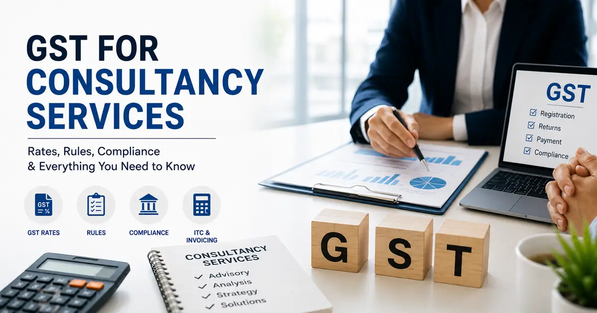 GST for Consultancy Services in India 2026: Rates, SAC Codes & Compliance GST for Consultancy Services in India 2026: Rates, SAC Codes & Compliance