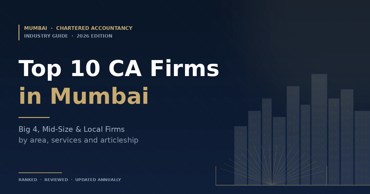 Top 10 CA Firms in Mumbai 2026: Big 4, Mid-Size List