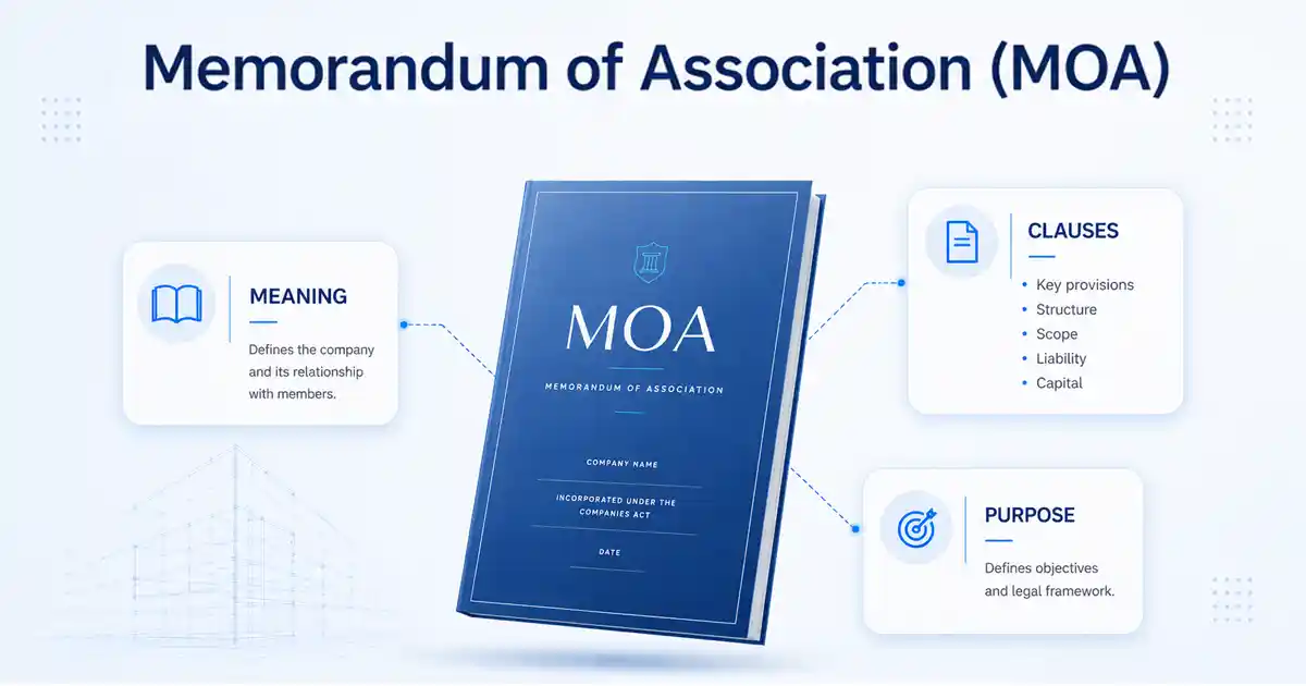Memorandum of Association (MoA) in Company Law: Meaning & Format